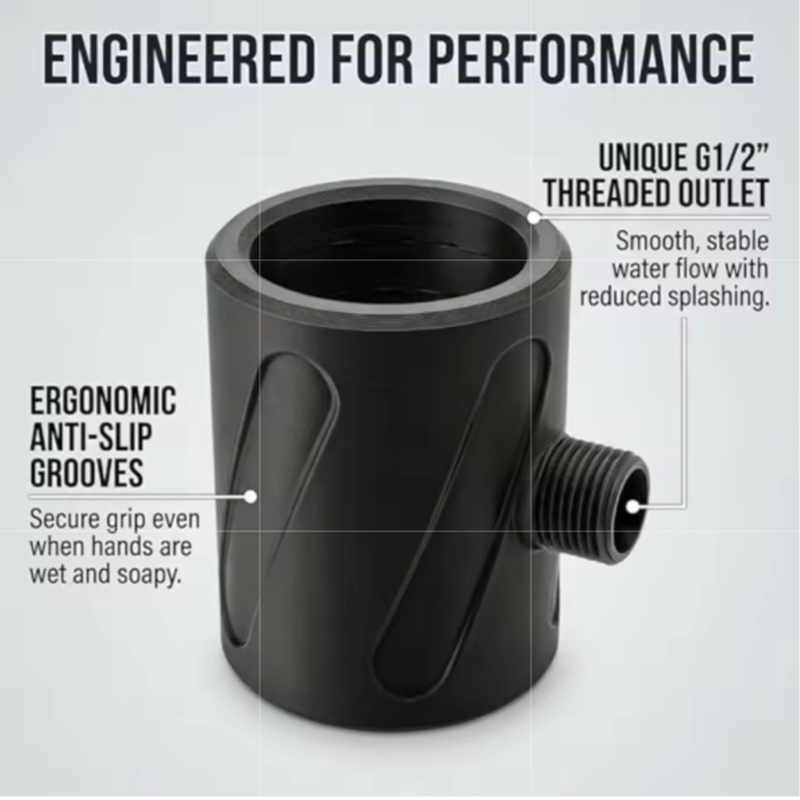 Men'S Grooming Gadgets - Hogedruk spiraalvormige douchekop Mannen Badsproeier Hond