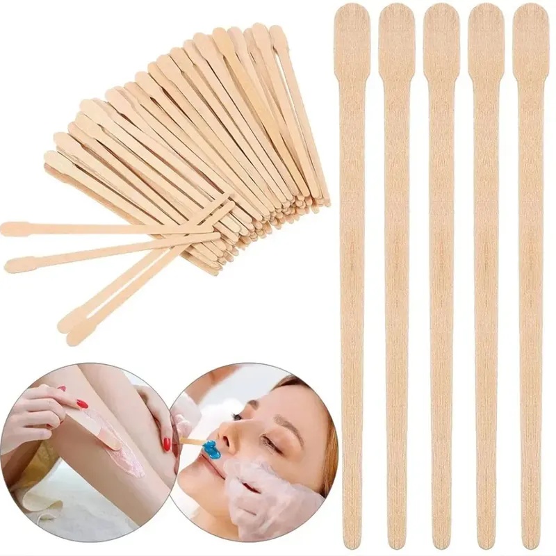 Hair Wax Stick - Vrouwelijke houten haarverwijderingsstokje, wegwerp ontharings-spatel, waxsticks,