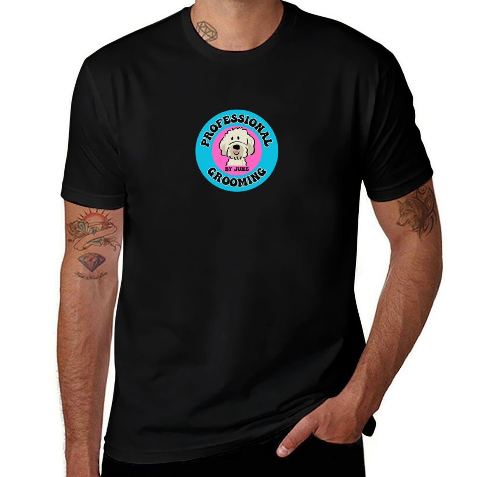Mens Grooming Brand - Professional Grooming By June T-Shirt t-shirt