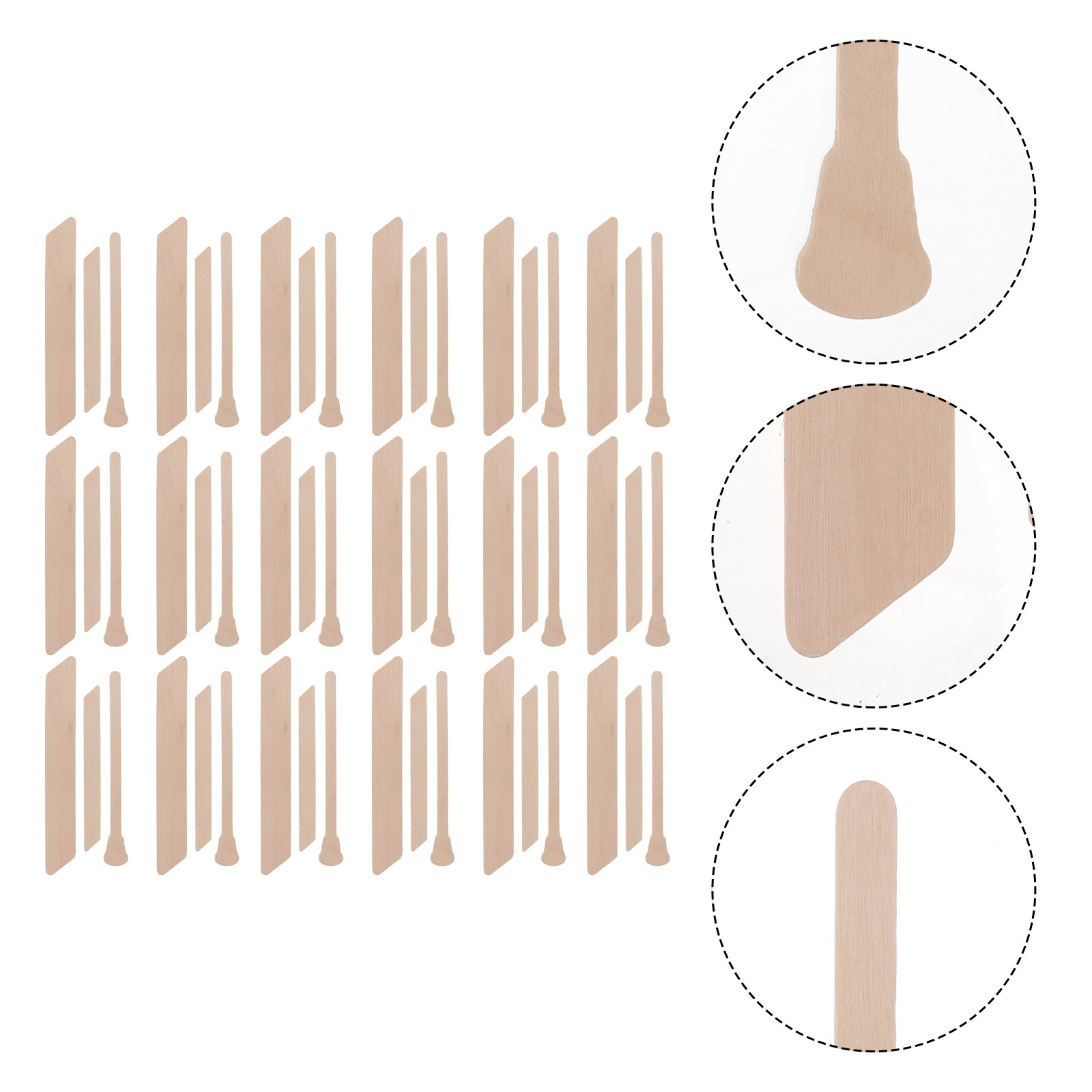 Hair Wax Stick - 150 Stuks Houten Wax Sticks Applicator