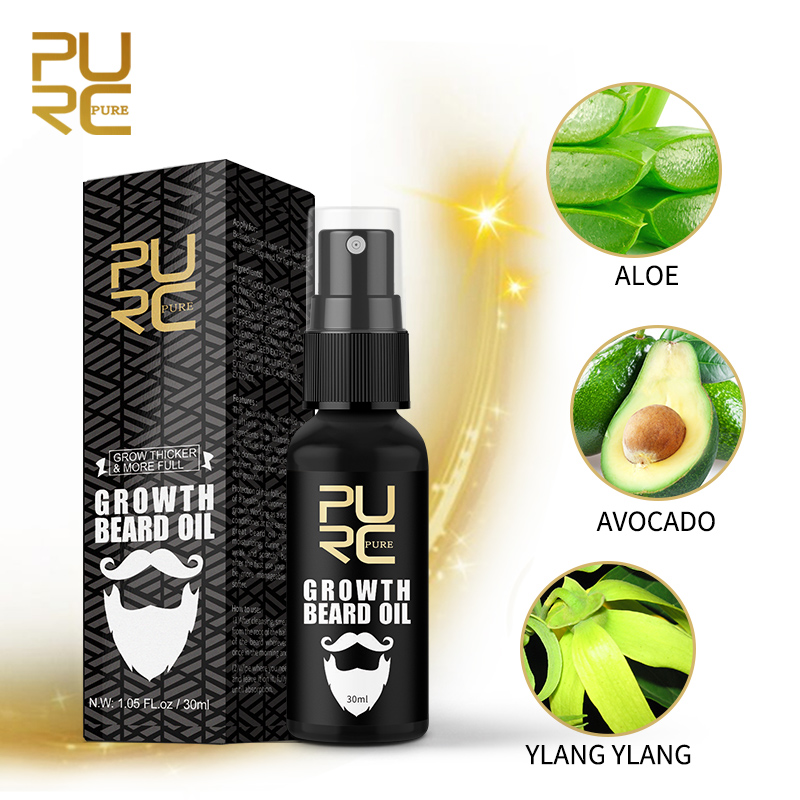 PURC Baardgroeiolie voor manne - Men'S Grooming Products recensie en prijs