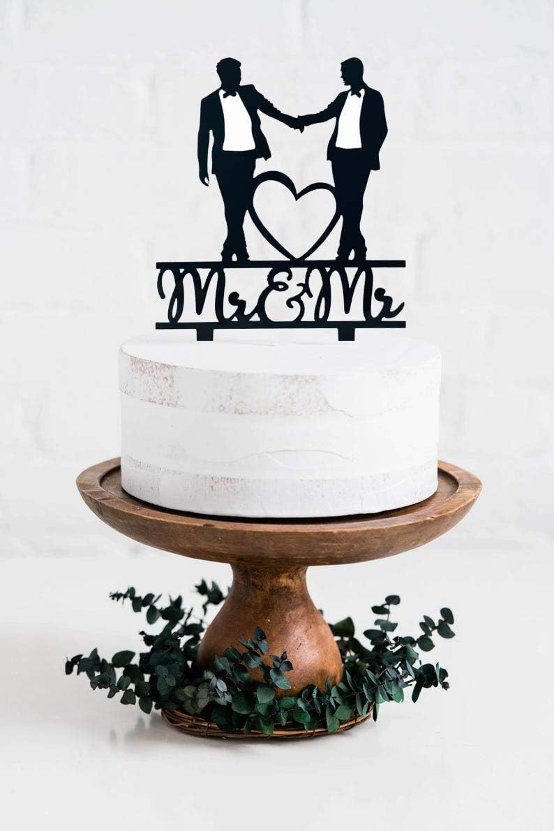 Mr & Mr Cake Topper, zwart acr - Men'S Grooming For Engagement recensie en prijs