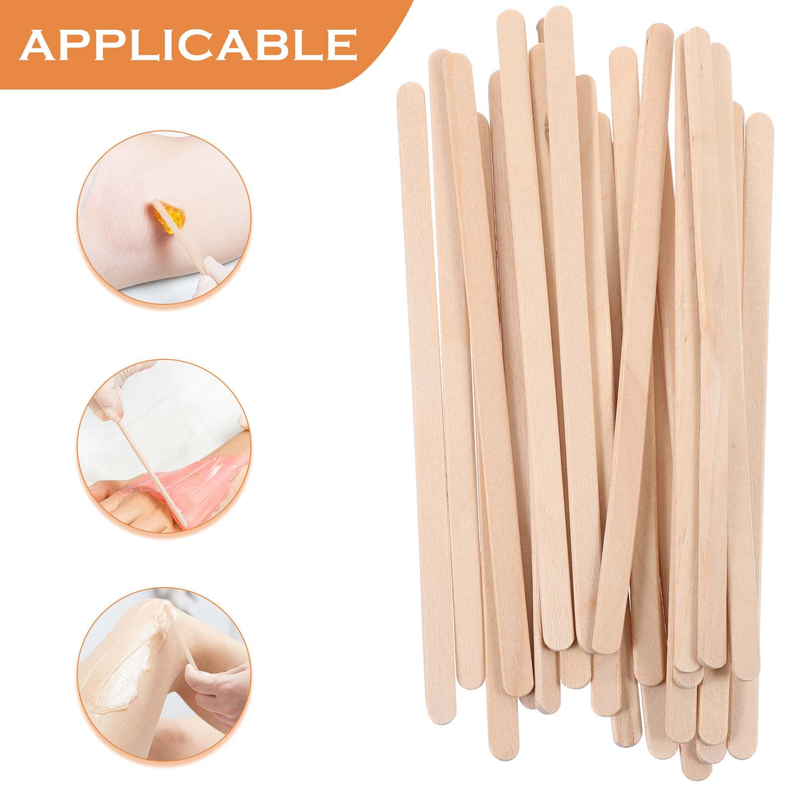 100 stuks houten waxstokjes, w - Hair Wax Stick recensie en prijs